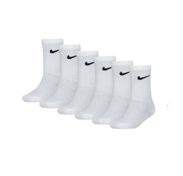 NIKE UN0030 LIGHTWEIGHT BASIC PACK CREW KIDS SOCKS - 6 PAIRS - SITE_NAME_SEO